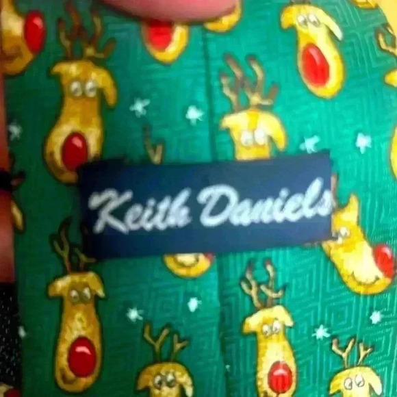 Men’s Rudolph Christmas tie - Picture 2 of 5